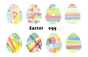 パッチワーク風イースターエッグセット