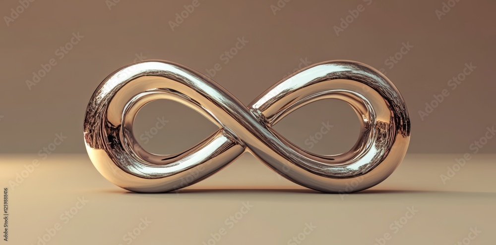 Poster a minimalistic backdrop provides the setting for a sculptural representation of the number eight in 