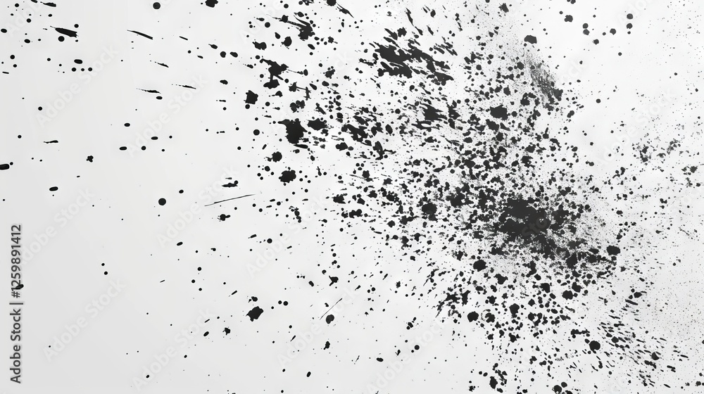 Aufkleber monochrome abstract splattered texture with subtle halftone overlay for modern design and artistic b