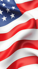 Fototapeta premium Waving American flag ideal for national holiday, patriotism, and government usage