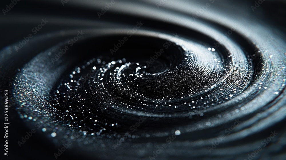 Poster mesmerizing ripple effect swirling fluid dynamics in dark abstract background