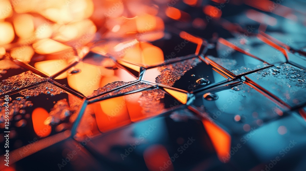 Poster abstract colorful technology circuit board engineering macro close up digital futuristic pattern tex