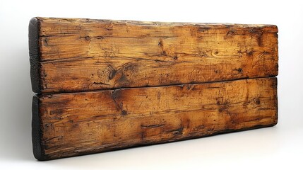 Rustic wooden plank showcasing natural grain patterns, ideal for home decor or furniture projects