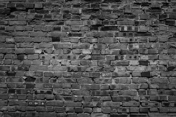 old grey brick wall close up