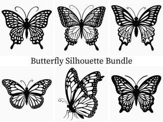 Minimalist Butterfly Silhouette Design Bundle – Simple & Stunning