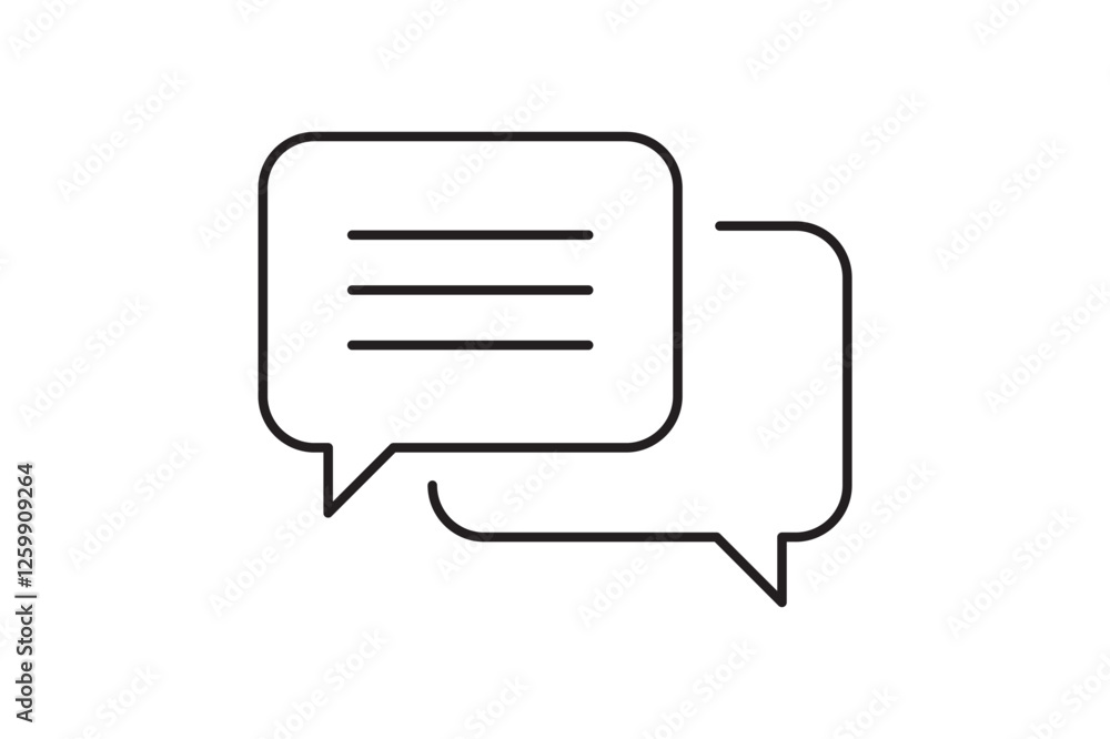 Poster speak speech bubble icon. blank blank bubble vector design element. chatting on line symbol template
