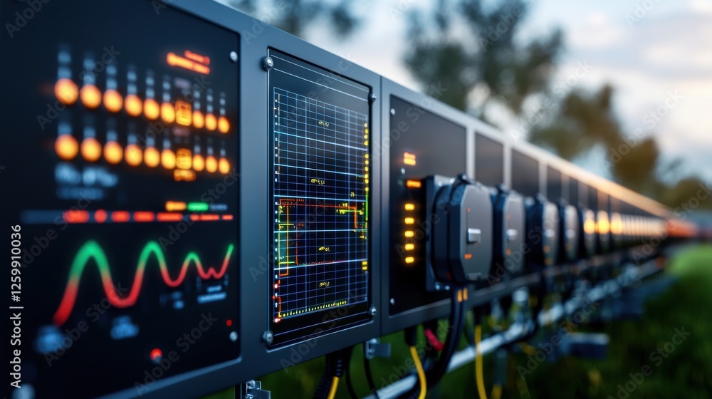 Poster rack of interconnected data servers in a high tech it infrastructure