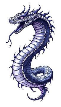 Cobra in vector style, a tattoo design of cobra 