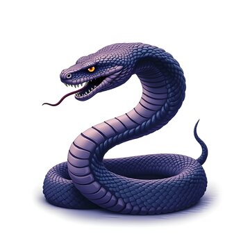 Cobra in vector style, a tattoo design of cobra 