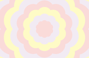 パステルカラーのカラフルな花の背景素材