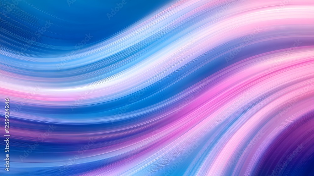 Poster abstract fluid art shows flowing motion with smooth gradient colors