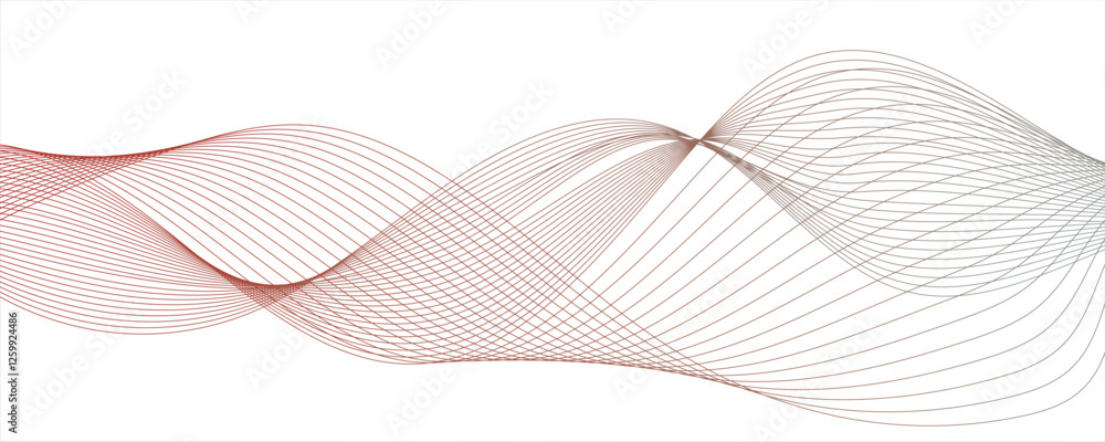 Poster vector wave digital white and gray blend futuristic geometric abstract subtle vector layer tech squa