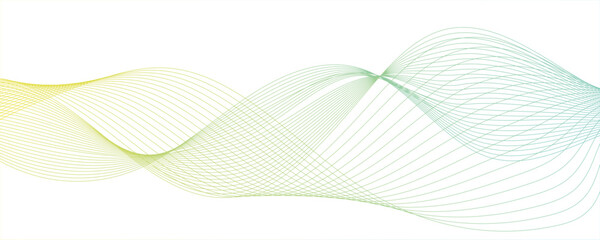 Vector wave digital green and  yollow uturistic  geometric abstract subtle vector layer tech square corporate cube banner  minimal rectangle randomly arranged white lines transparent web square ba