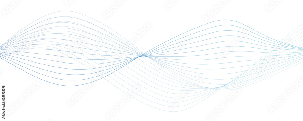 Poster abstract wave element for design. digital frequency track equalizer stylized line art background. bu