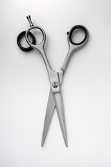 Scissors on a white background