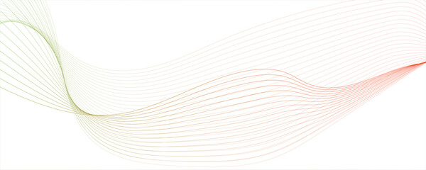 Abstract wave element for design. Digital frequency track equalizer Stylized line art background. business background lines wave abstract stripe design green and orange design.