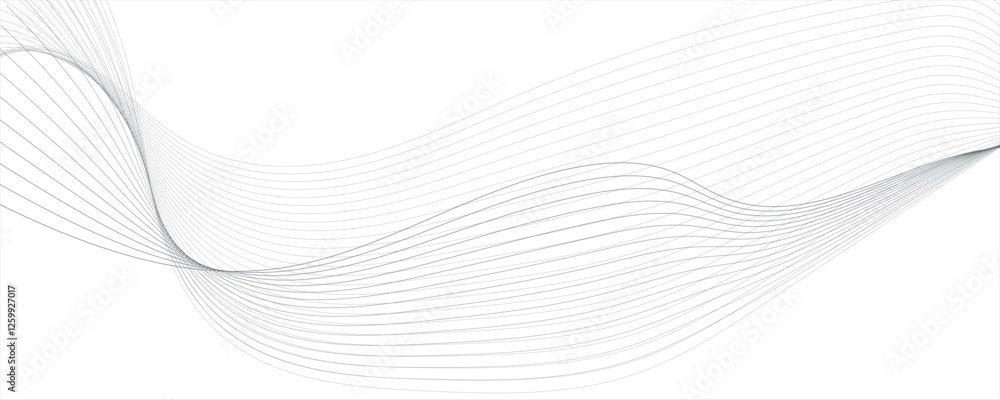 Aufkleber vector abstract technology flow grid blend curve wave line digital isolated energy, flowing futurist