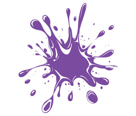 Colorful ink splashes on white background, Vibrant Paint Splatters – Abstract Art in Motion