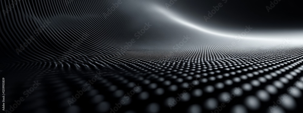 Poster elegant black background with delicate patterns for design, featuring white space in the center for 