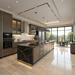 modern kitchen interior