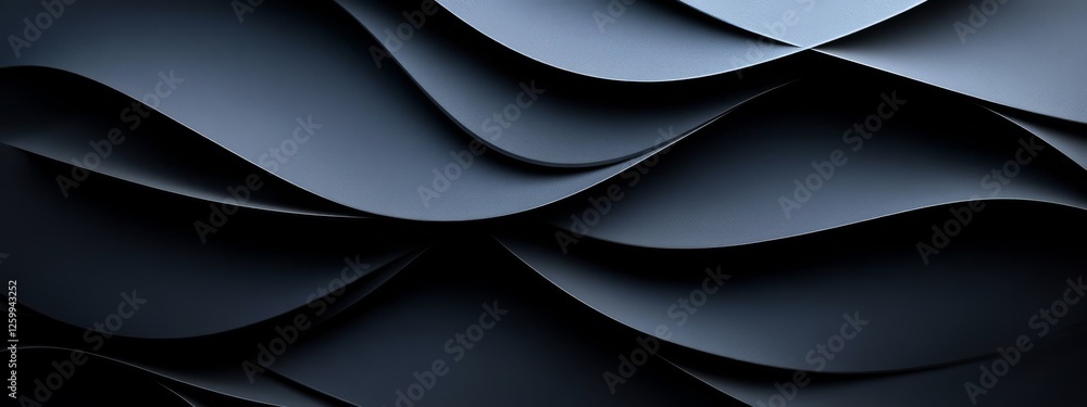 Poster elegant black background with subtle patterns for design, featuring white space in the center for te