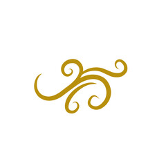 gold flourish swirl 