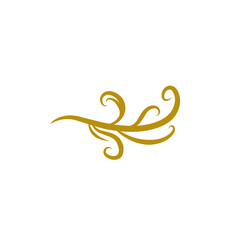 gold flourish swirl 