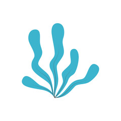 blue ocean plant illustration