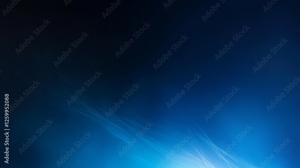 Wall mural dark blue background with subtle gradient for design. banner template with central white space for t
