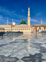 Al Madinah Al Munawwarah.this photo was taken from Al Masjid Al Nabawi, Madinah, Saudi Arabia.