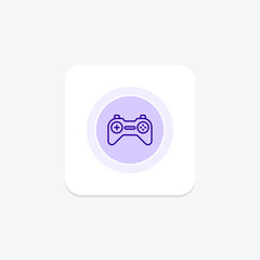 Gamepad color circle icon, vector, pixel perfect, illustrator file