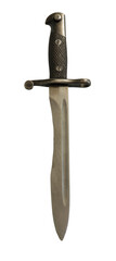 ww2 vintage military bayonet isolated on transparent background