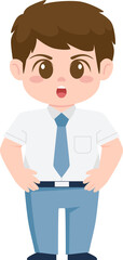 Fototapeta premium Student Character Illustration