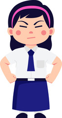 Fototapeta premium Student Character Illustration