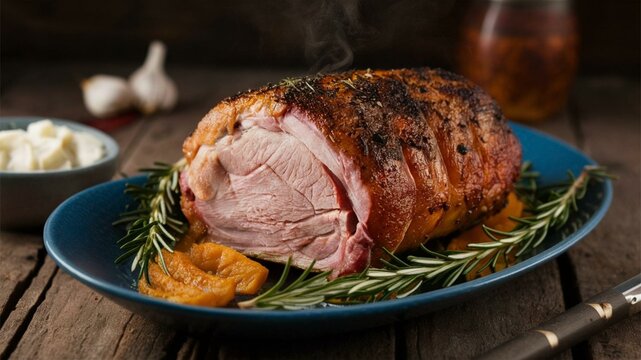 Arista di Maiale: A Tuscan roasted pork loin seasoned with garlic, rosemary, and fennel seeds, creating a flavorful, juicy meat with a crispy exterior.