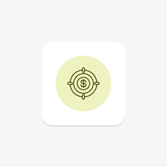 Target Money pentaglow, vector, pixel perfect, illustrator file