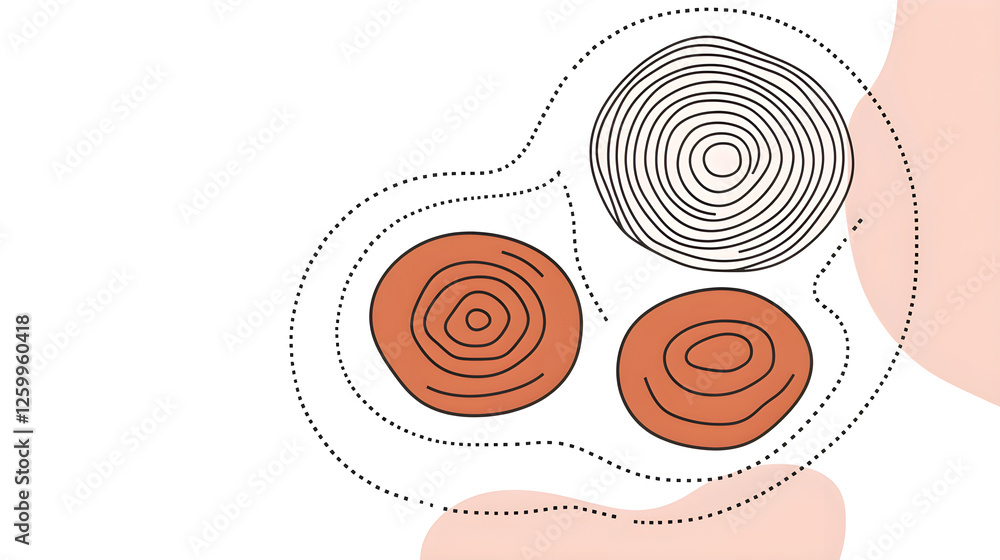 Poster exploring circular patterns artistic creation digital illustration abstract environment close-up vie