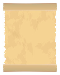 Design of an old parchment with realistic looks. Vector illustrated.