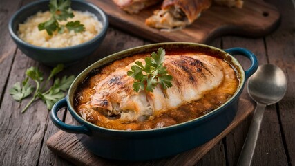 Madrid-Style Baked Porgy: Traditional Madrid-style baked porgy, offering a flavorful and authentic dish. 