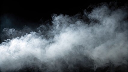 Fototapeta premium Mysterious swirling smoke against a dark background