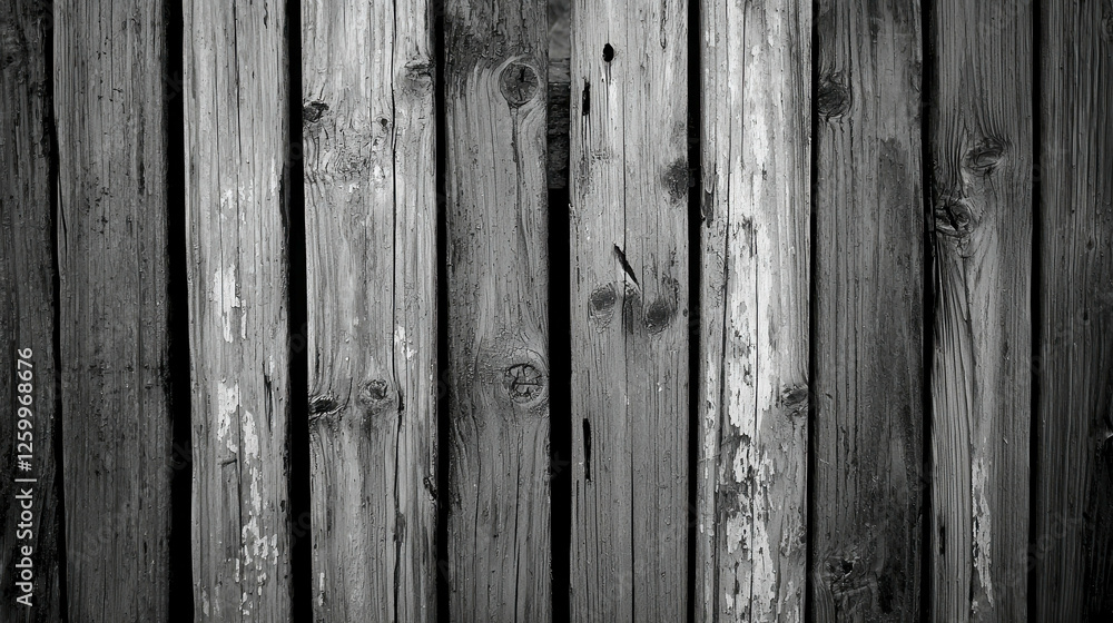 Poster abstract black and white wooden board background with unique texture and random patterns