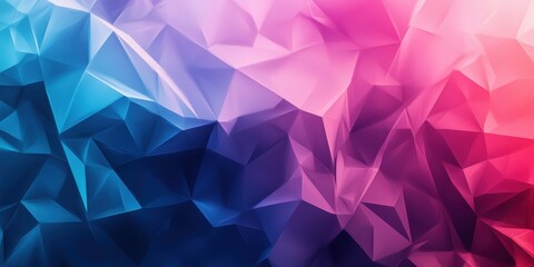 Fototapeta premium Abstract geometric background with facets and gradient colors shining