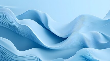 Obraz premium Abstract light blue waves create a soft soothing background