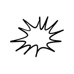 boom speech bubble element