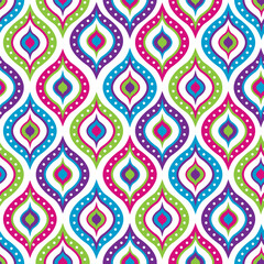 Seamless Abstract Geometric pattern, Colorful Vector design 