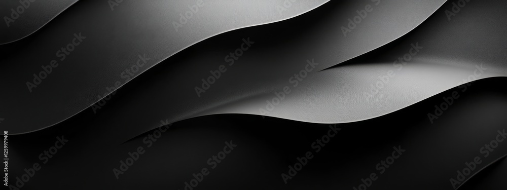Poster minimalist black background with dynamic angles and shapes. banner template with white space in the 
