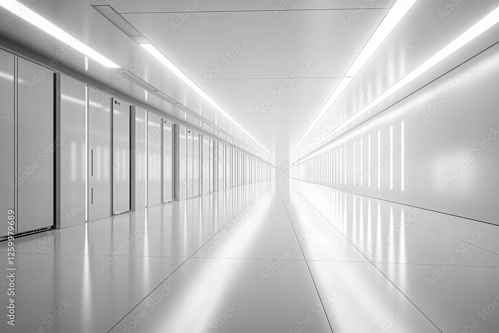 Aufkleber rows of advanced server cabinets in a sleek modern data center showcasing cutting-edge technology an