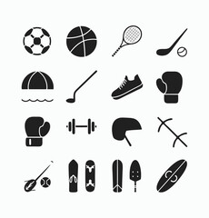 Sport vector icons symbol pack illustration creative concept