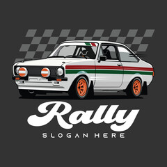 vector illustration of a car rally car logo design rally car vector racing car