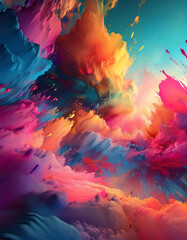 Color Explosion Backround Wallpaper